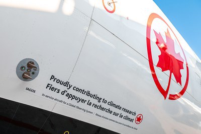 Neues IAGOS-Flugzeug der Air Canada misst erhöhte Kohlenmonoxid-Werte über Ostkanada