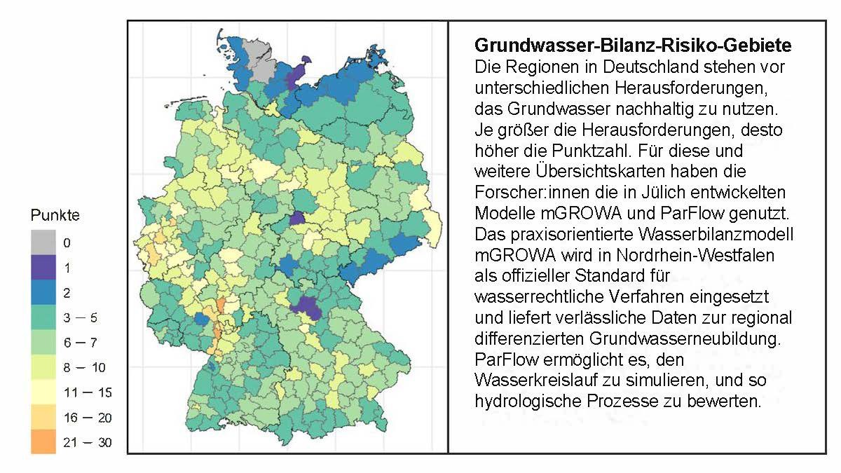 Karte der Wasser-Bilanz-Risiko-Gebiete