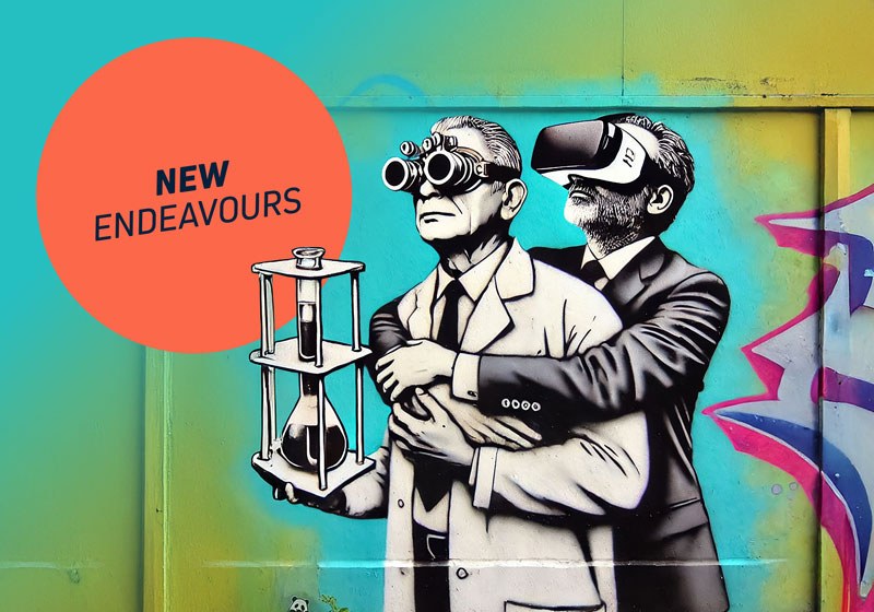 Graffiti: Wissenschaftler und Geschäftsmann